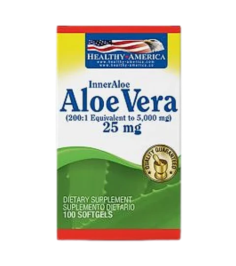 Aloe Vera 25 mg 100 softgels Healthy America