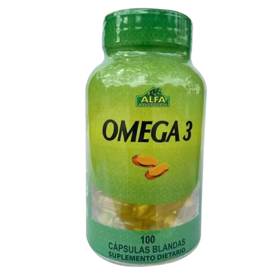 Omega 3 100 Softgels Alfa Vitamins 1