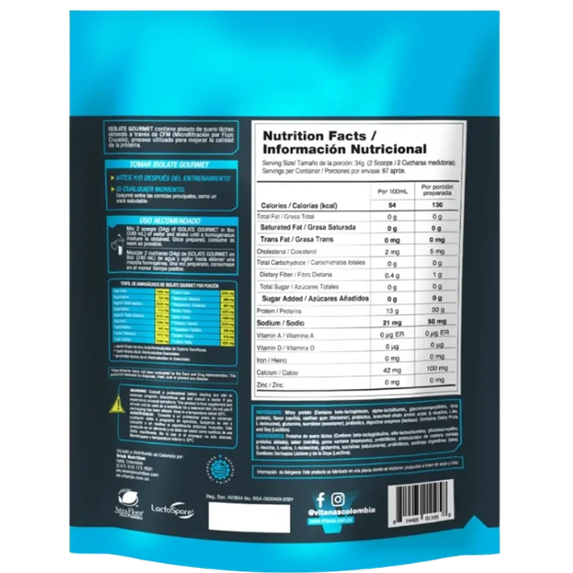 Isolate Gourmet 5 libras Vitanas Vainilla 2