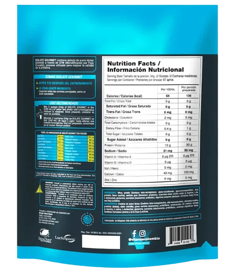 Isolate Gourmet 5 libras Vitanas Vainilla
