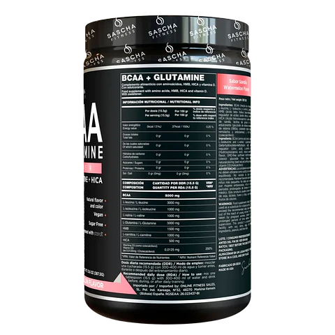 BCAA + Glutamine Sandia Sascha Fitness 