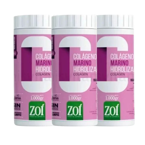 Combo Colágeno Marino Zoi 1000 gr por 3 Unidades