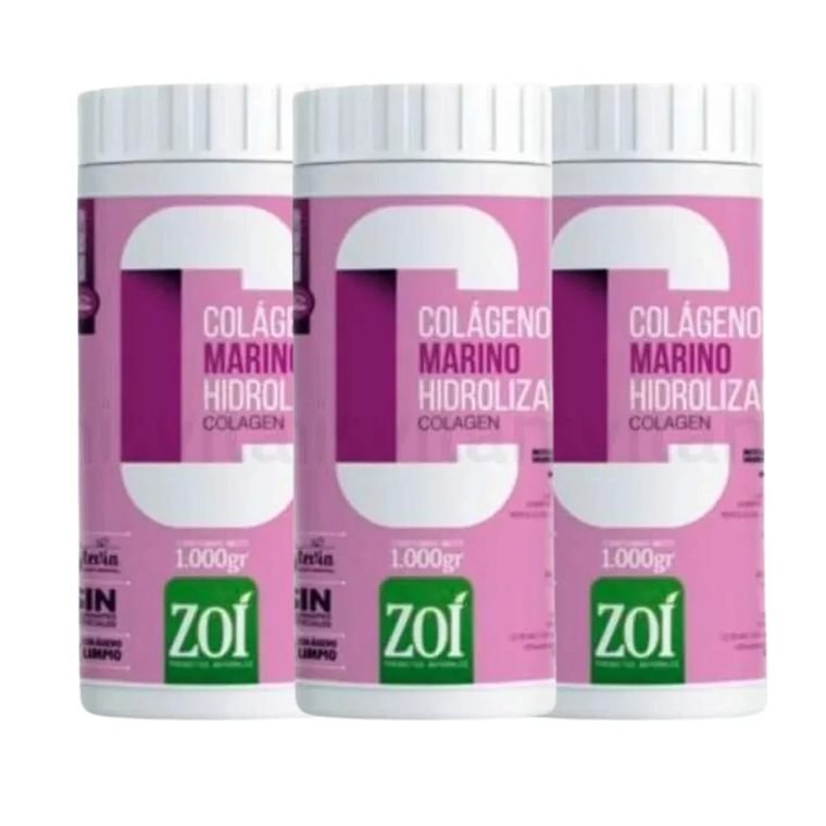 Combo Colágeno Marino Zoi 1000 gr por 3 Unidades 1