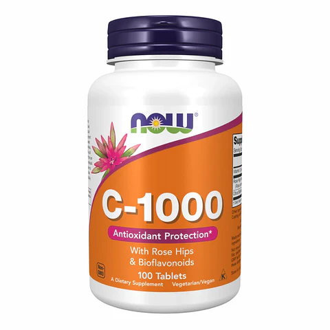 C-1000 con Rose Hips 100 Tabletas Now