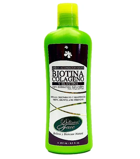 Shampoo Biotina Colageno y Elastina 500 ml Botanica Face