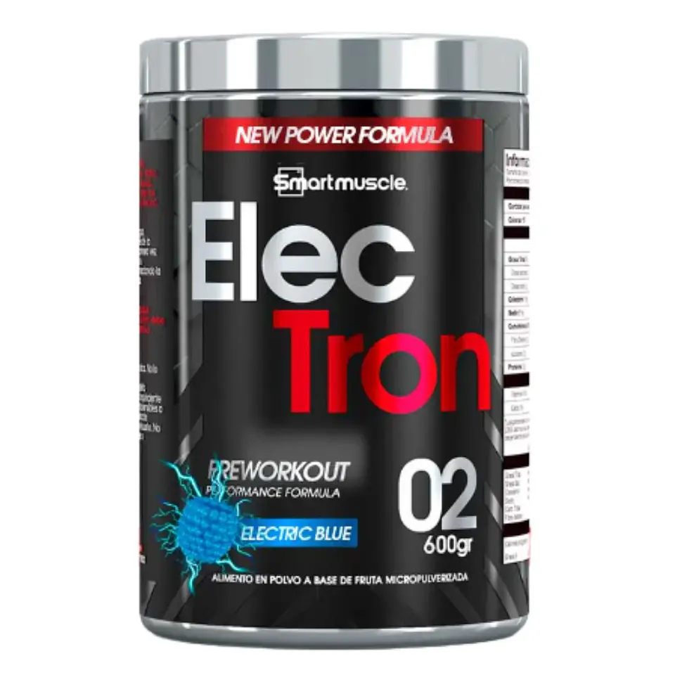 Electron Preworkout Electric Blue 600 gramos Smart Muscle 1