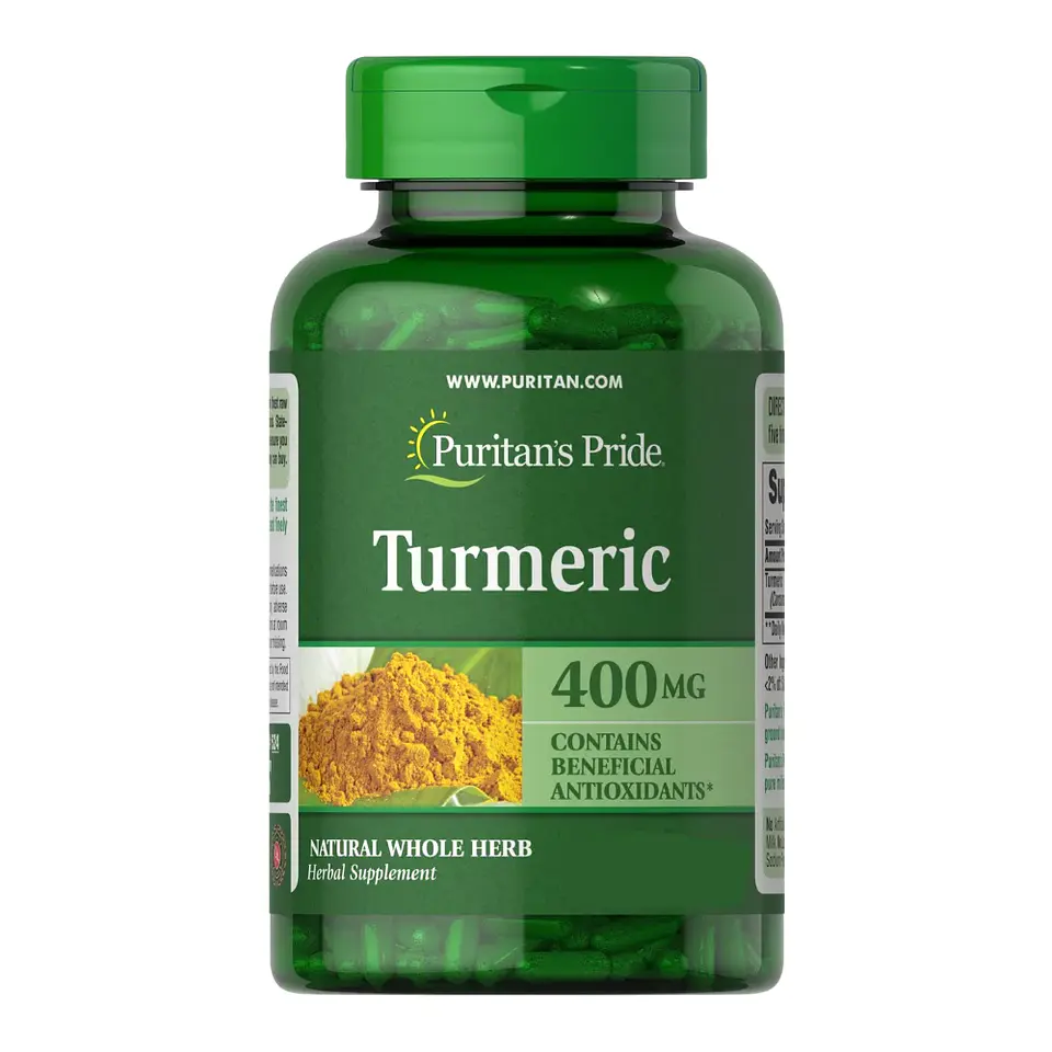 Turmeric 400 mg 100 Cápsulas Puritan's Pride 1
