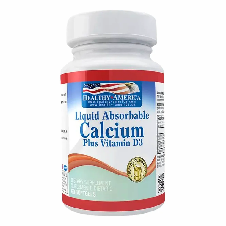 Calcium Liquid Absorbable & Vitamina D3 60 softgels 1