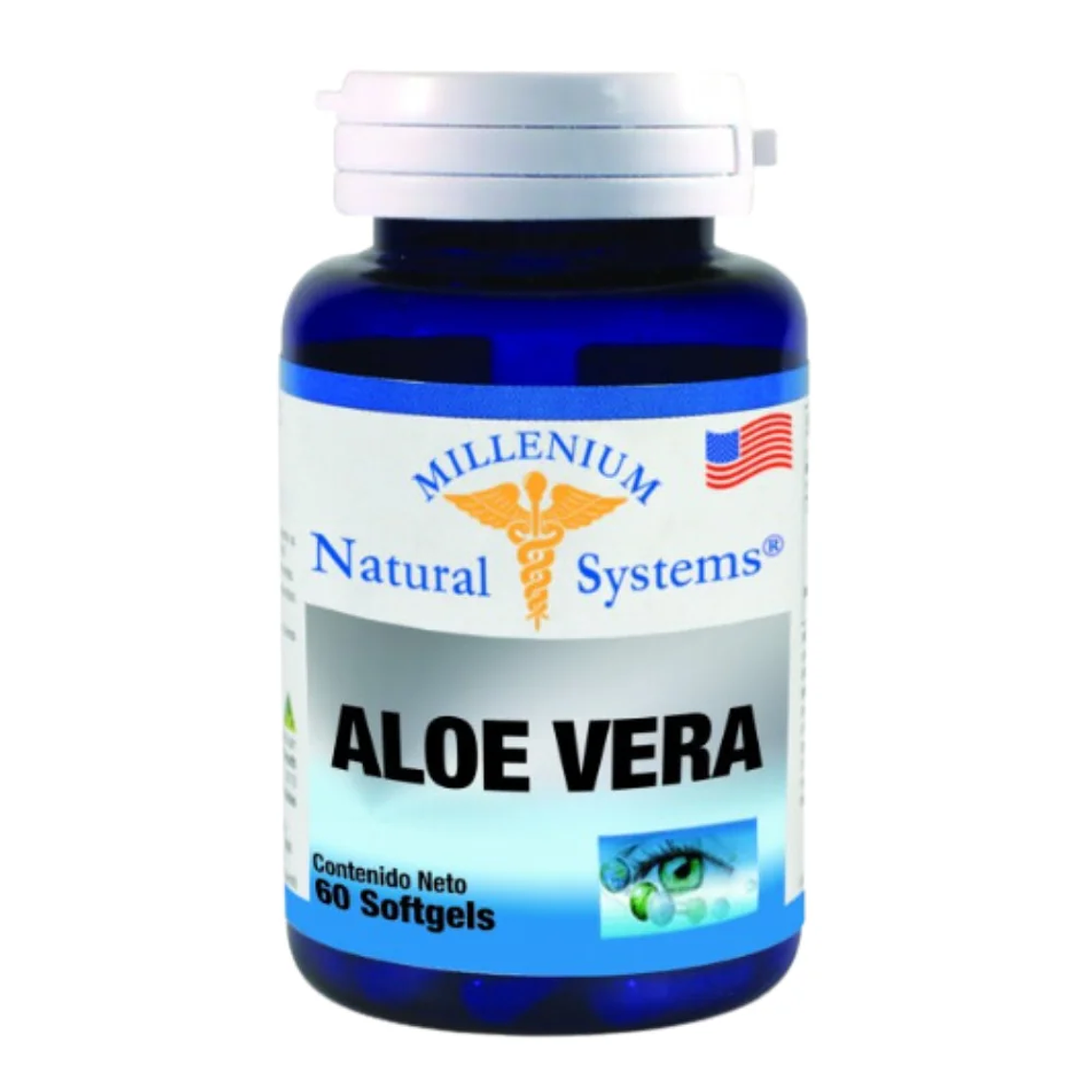 Aloe Vera 60 Softgels Millenium Natural System 1
