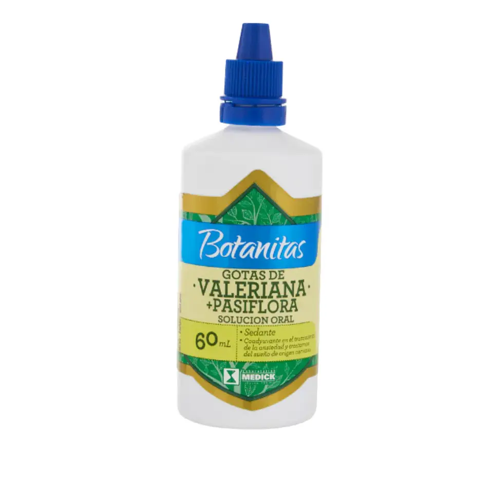 Gotas de Valeriana + Pasiflora 60ml Botanitas 1