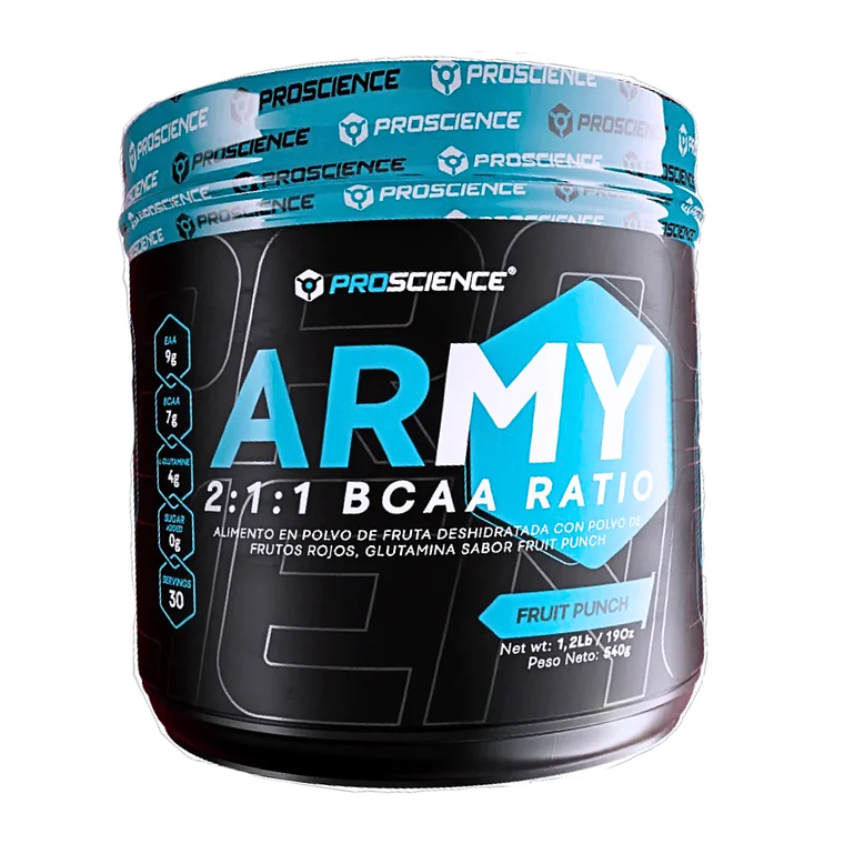 Army Bcaa Ratio Fruit Punch Proscience 540 gramos 1