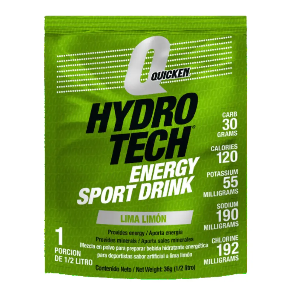 Quicken Hydrotech Sobre 36 g Lima Limón 1