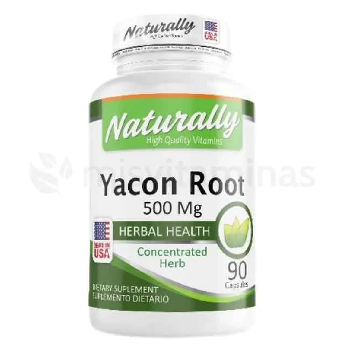 Yacon Root 500 mg 90 Cápsulas 1