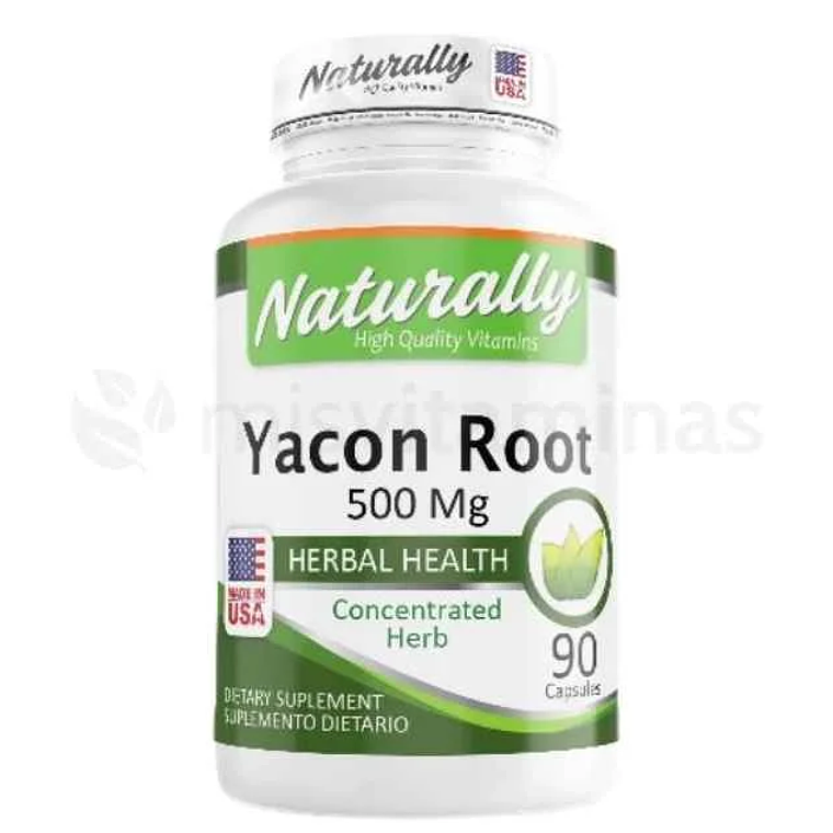 Yacon Root 500 mg 90 Cápsulas 1