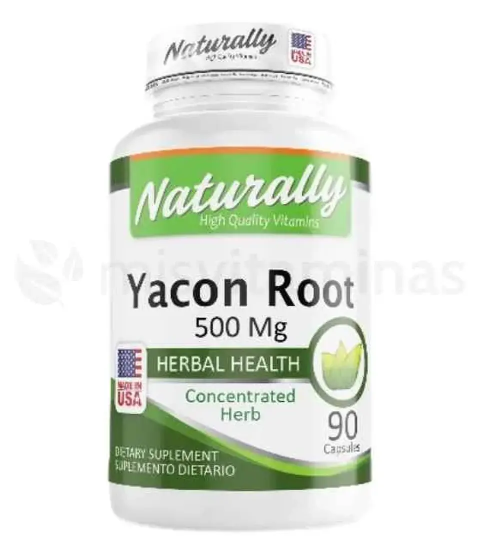Yacon Root 500 mg 90 Cápsulas 1