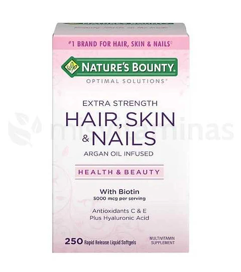 Hair Skin & Nails Natures Bounty argan Oil 