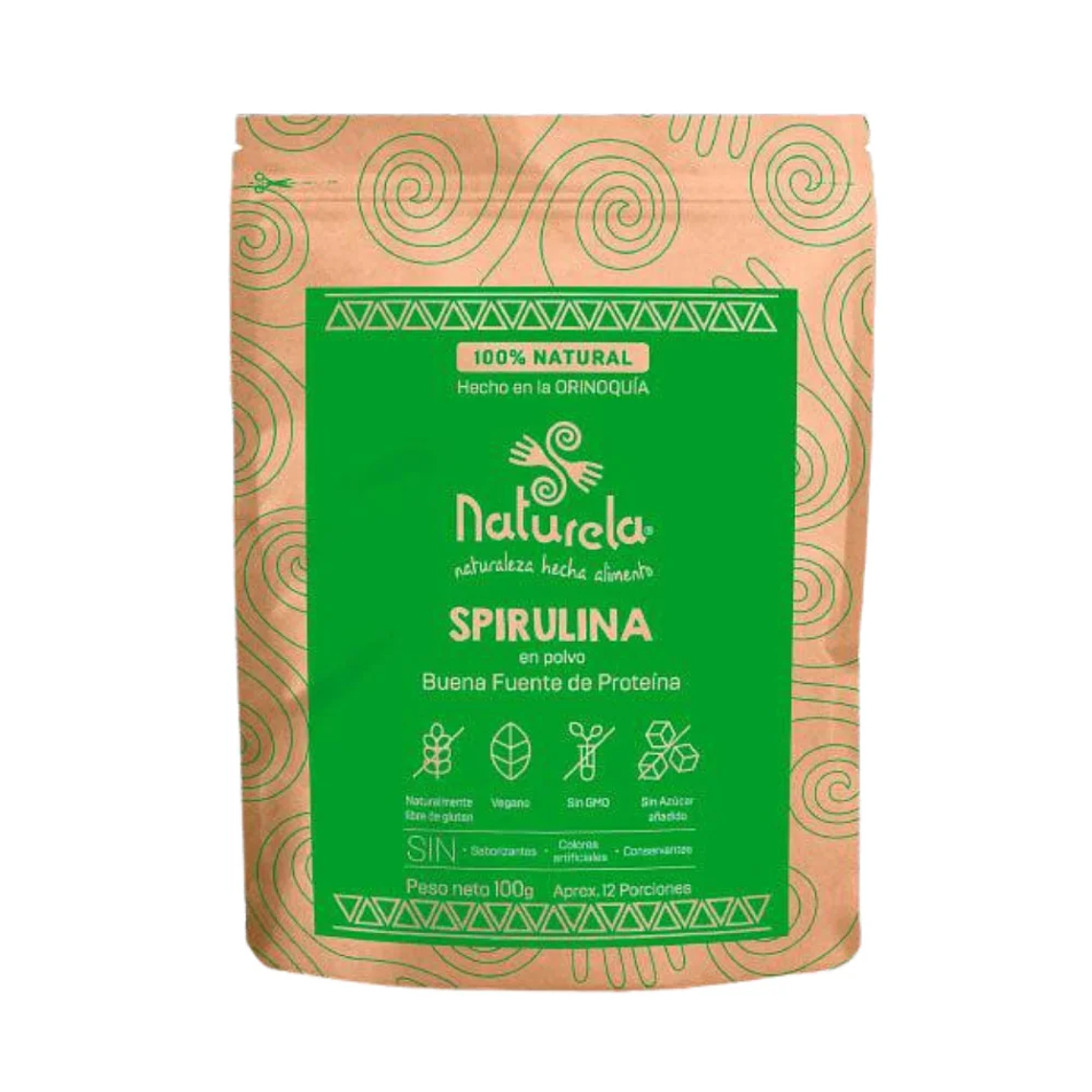 Spirulina en Polvo 100 gramos Naturela  1