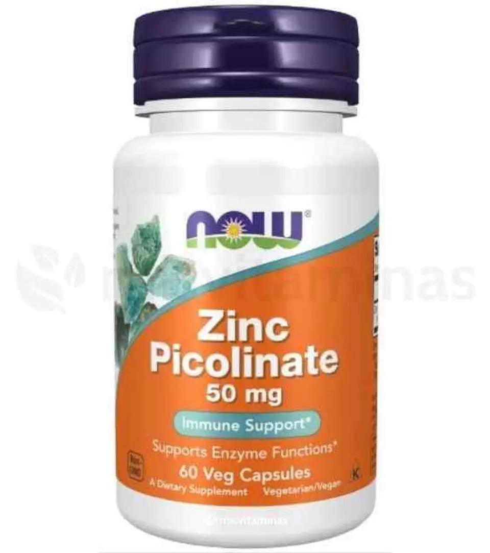 Zinc Picolinate 50 mg Now Foods 120 Capsulas 1