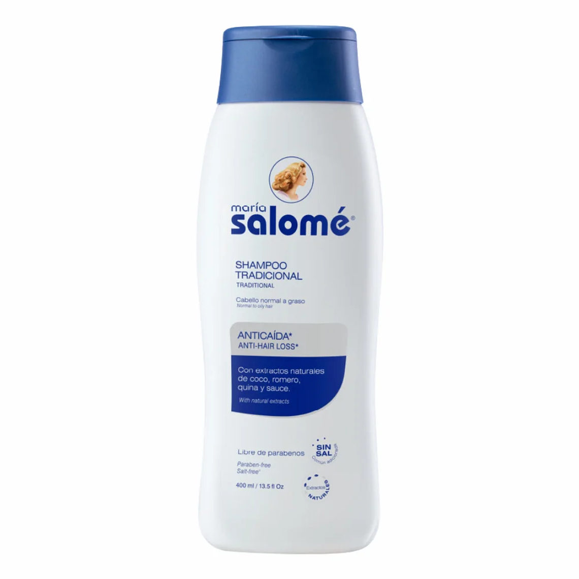 Shampoo Tradicional Anticaída 400 ml María Salomé 1