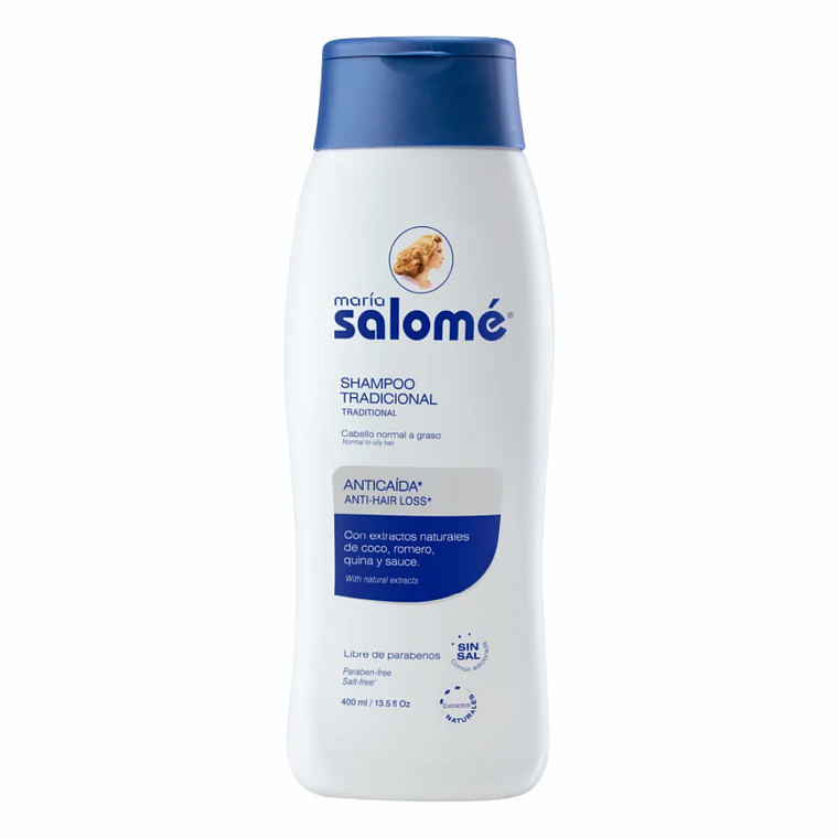 Shampoo Tradicional Anticaída 400 ml María Salomé 1