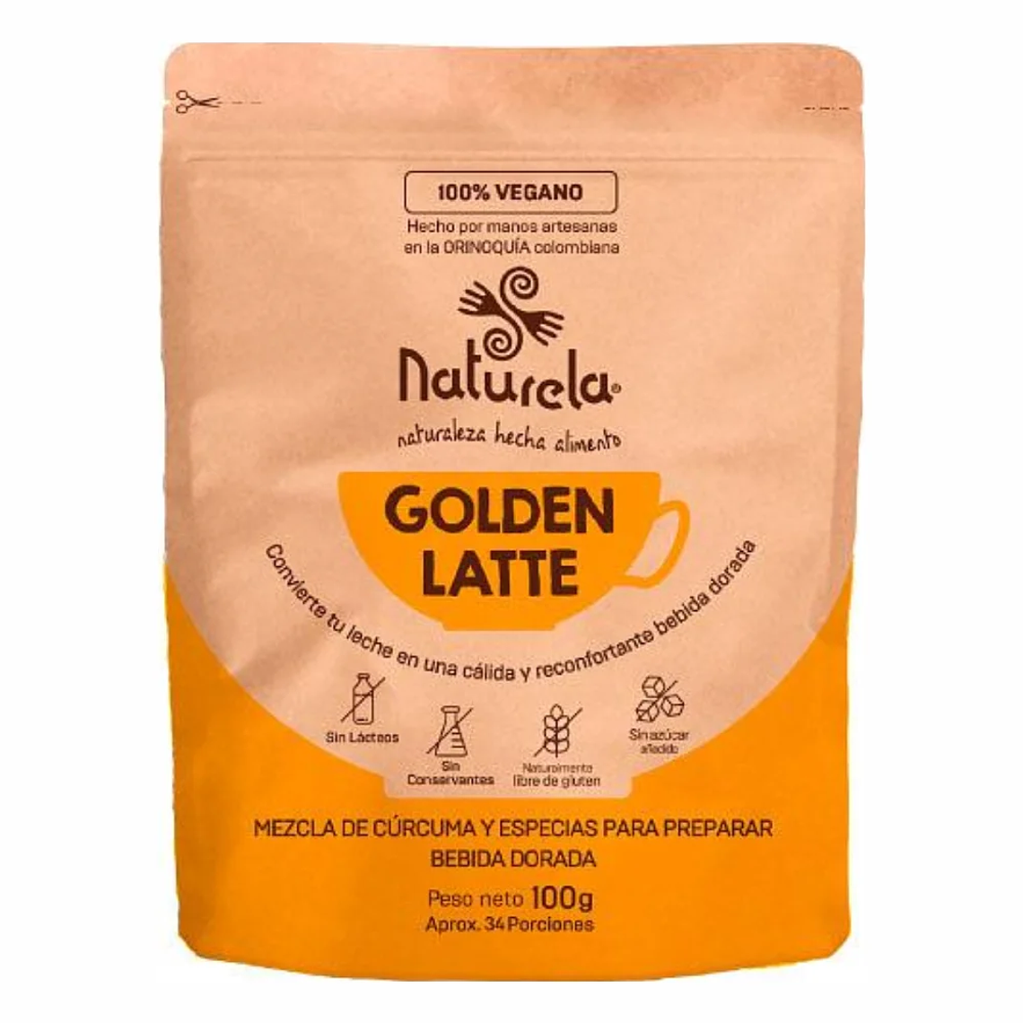 Golden Latte 100 gramos Naturela 1