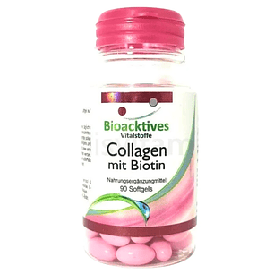 Colágeno con Biotina Bioacktives 5000 mg 90 Softgels