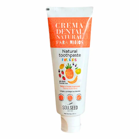 Crema Dental Natural Para Niños sin Flúor 85 g SoulSeed