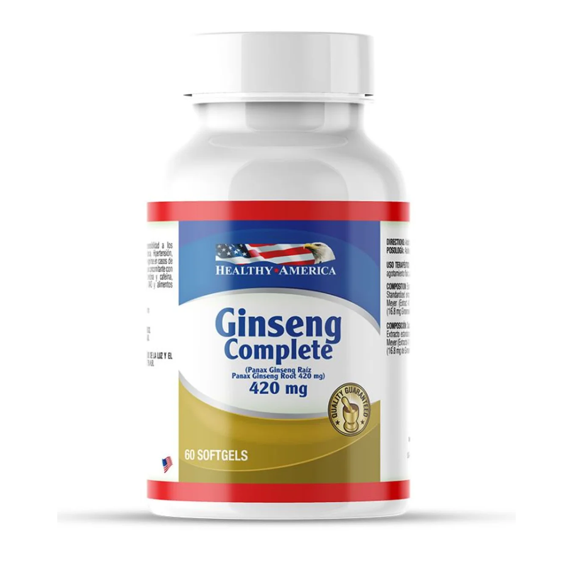 Ginseng Complete 60 softgels 420 mg Healthy America 1