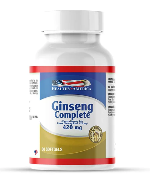 Ginseng Complete 60 softgels 420 mg Healthy America