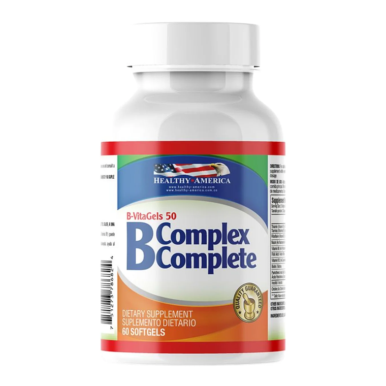B Complex Complete 60 Softgels Healthy America 1