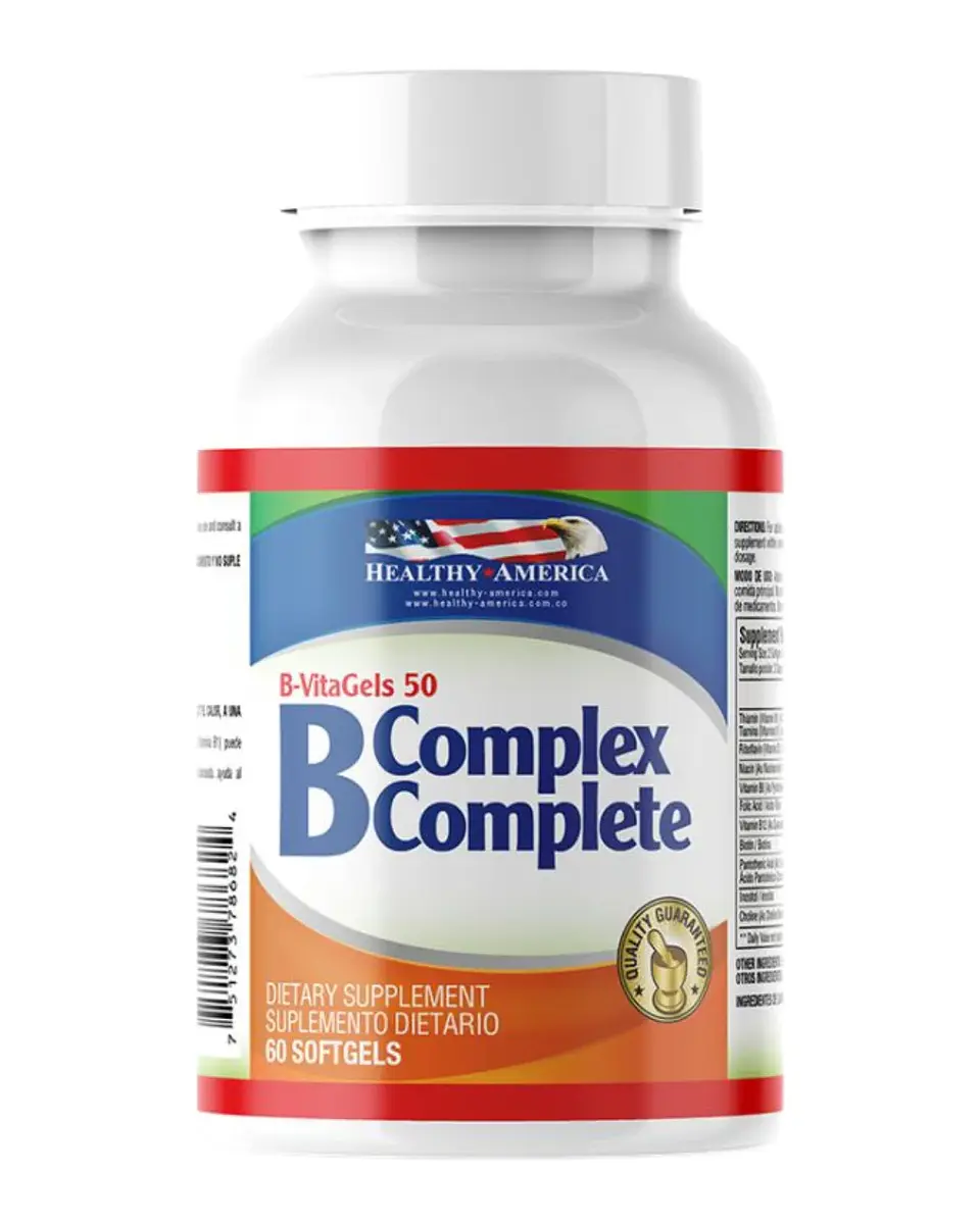 B Complex Complete 60 Softgels Healthy America 1