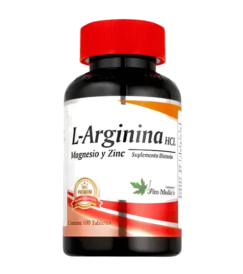 L Arginina HCL Magnesio y Zinc 100 Tabletas Fito Medic