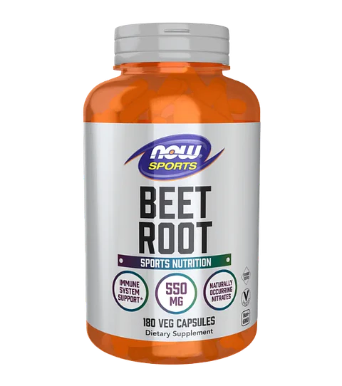 Beet Root Now Sports 180 Capsulas Polvo Raiz de Remolacha
