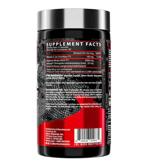 Niox Oxido Nitrico 90 Capsulas Nutrex 