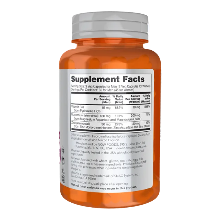 ZMA 90 Capsulas veganas Now Spots  2