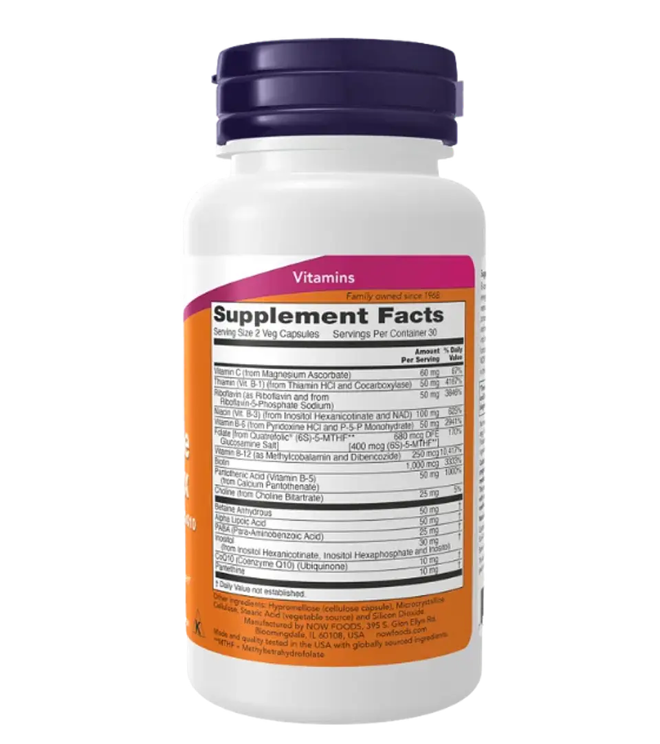 Co Enzyme B complex 60 Cápsulas Now  2