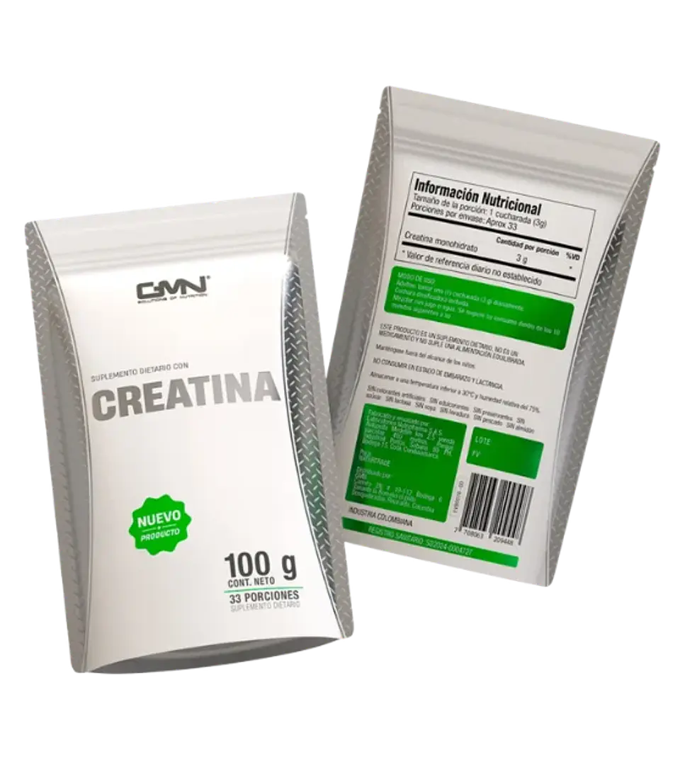 Creatina Monohidrato Vegana 33 porciones GMN 100 gr 1