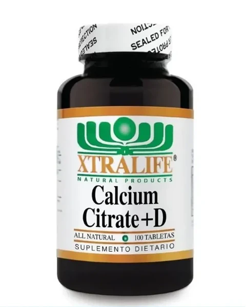 Citrato de Calcio mas Vitamina D 100 Tab Xtralife
