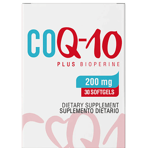 CoQ-10 Plus con Bioperine 200 mg 30 Softgels