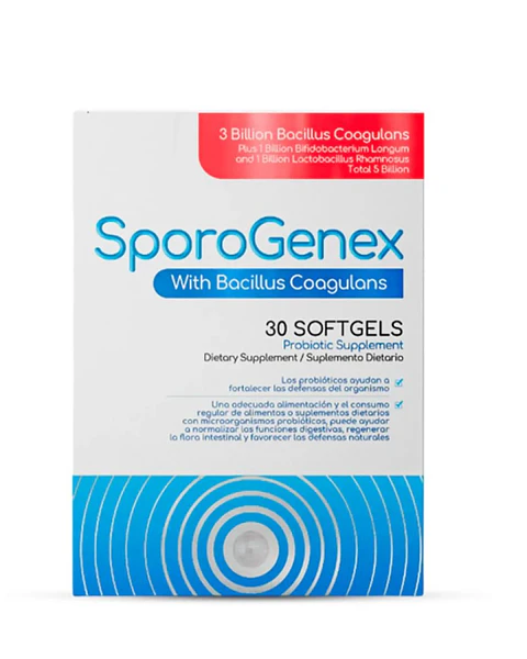 Sporogenex Probióticos 30 Softgels Healthy America