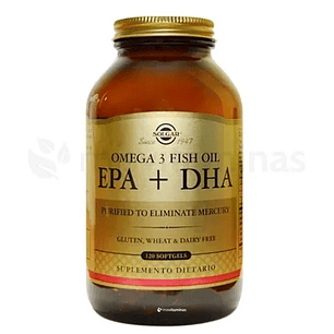 Omega 3 EPA + DHA 120 Softgels Solgar