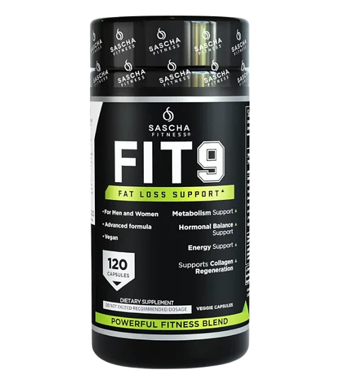 FIT 9 Fat Loss Support Sascha Fitness  120 Cápsulas