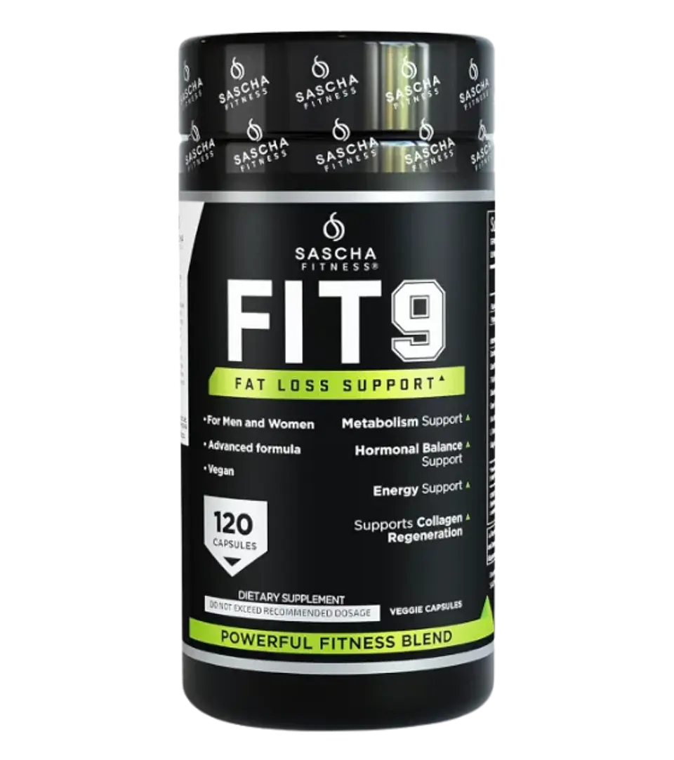 FIT 9 Fat Loss Support Sascha Fitness  120 Cápsulas 1