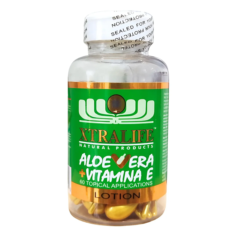 Aloe Vera + Vitamina E Tópica Xtralife 60 Perlas 1