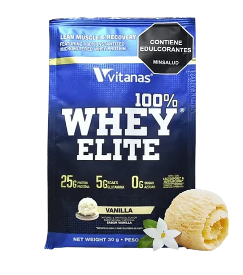 Whey Elite Vainilla Sobre 30 g Vitanas