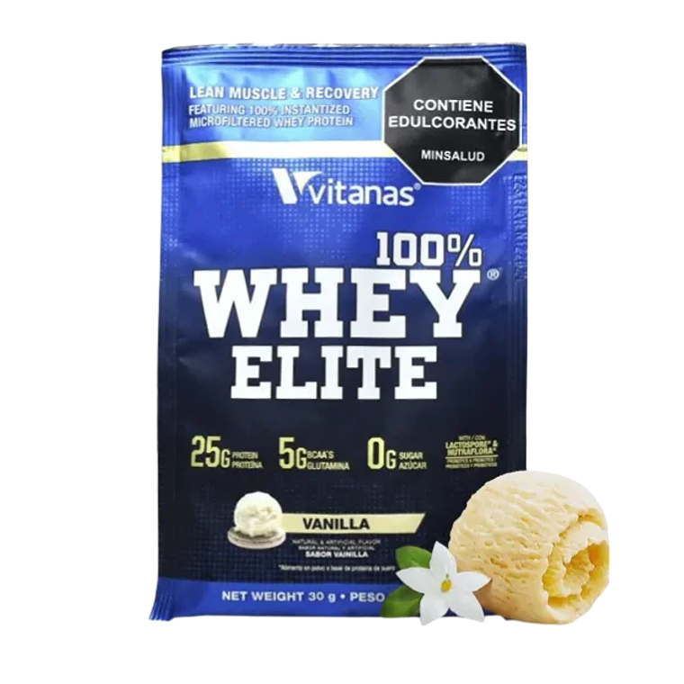 Whey Elite Vainilla Sobre 30 g Vitanas 1