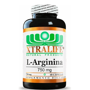 L Arginine 750 mg 60 Cápsulas Xtralife 