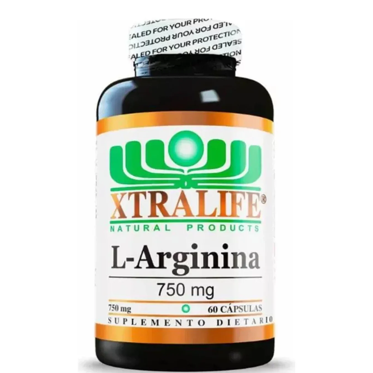 L Arginine 750 mg 60 Cápsulas Xtralife  1