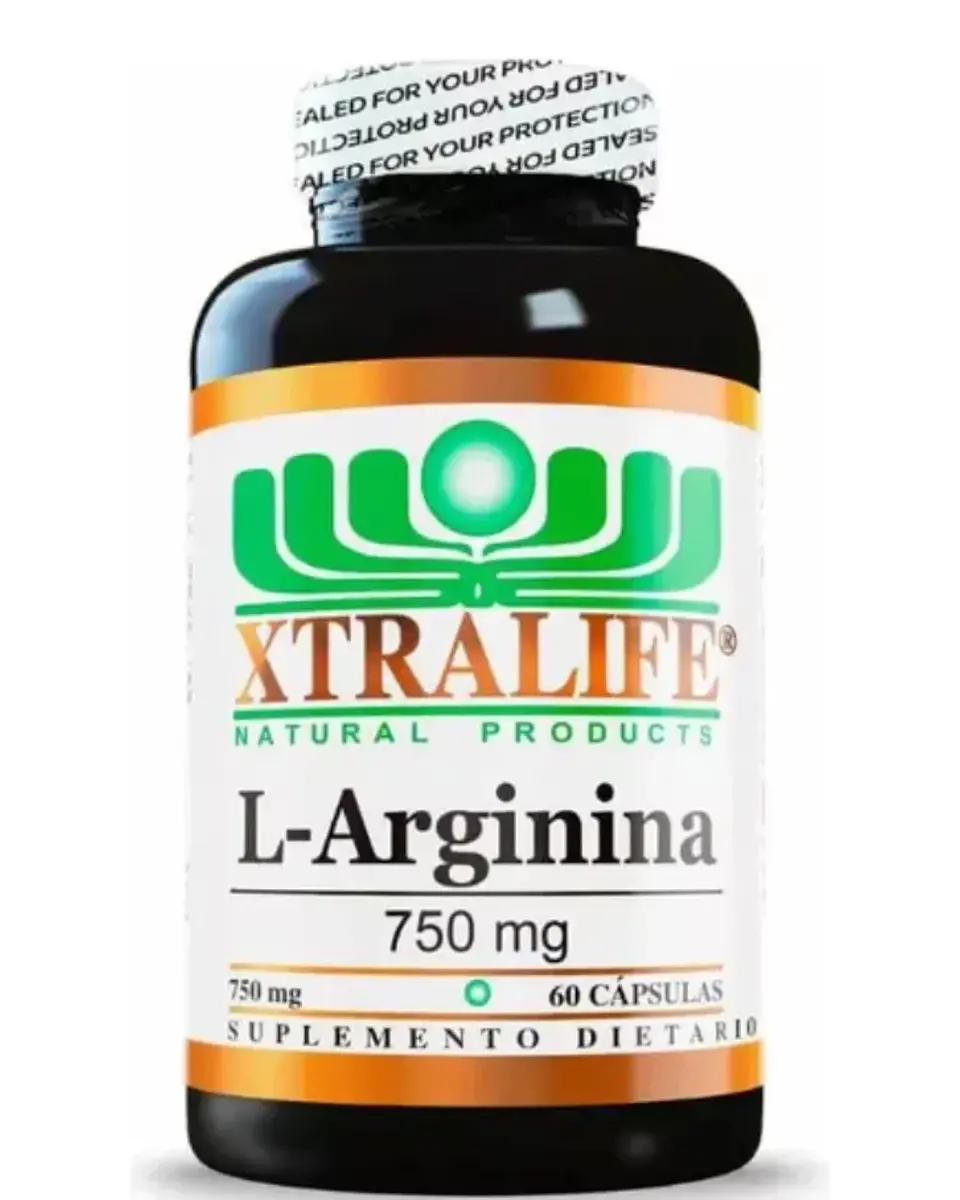 L Arginine 750 mg 60 Cápsulas Xtralife  1