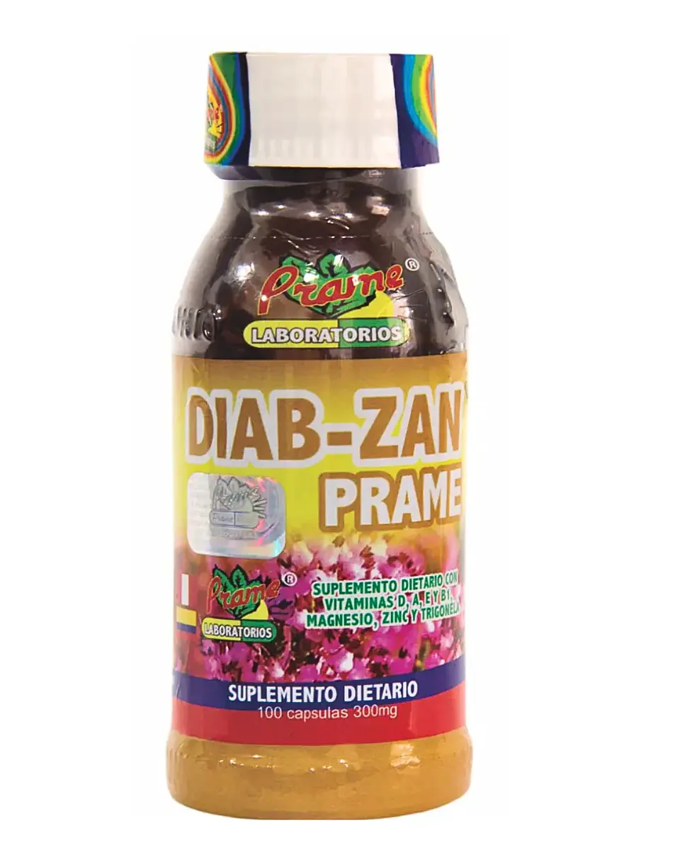 DIAB-ZAN Prame 100 Cápsulas Fenogreco  1
